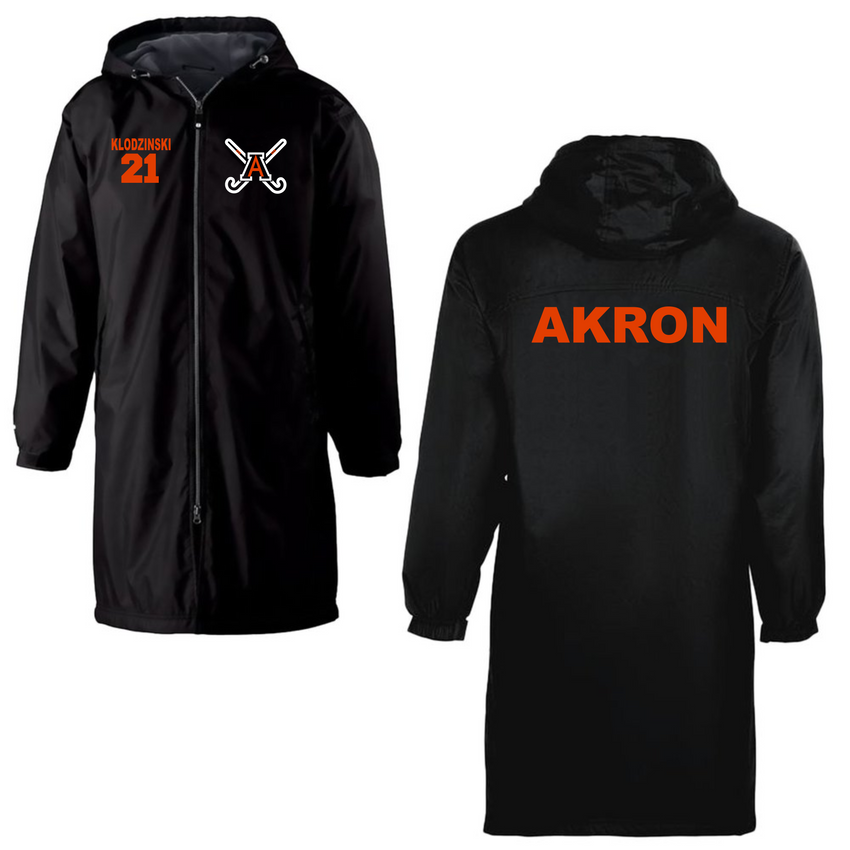 Akron Field Hockey Holloway Conquest Knee Length Zip Up Jacket