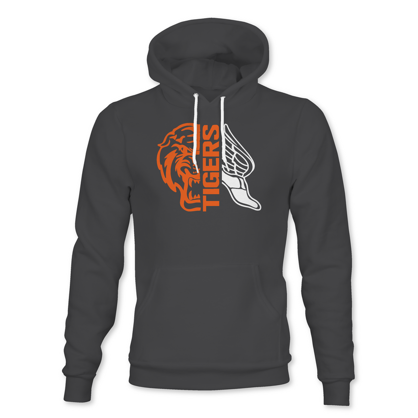 Akron Tigers Track and Field half Tiger head