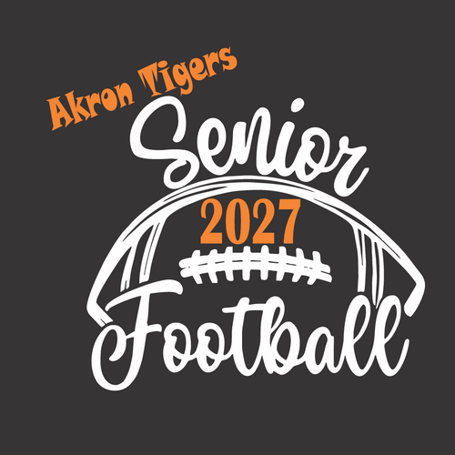 Akron Football Blank Girl Senior