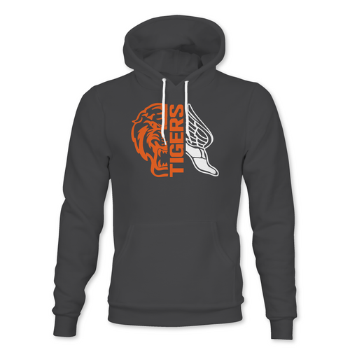 Akron Tigers Track and Field half Tiger head