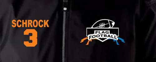 Akron Alden Flag Football Holloway Conquest Knee Length Zip Up Jacket