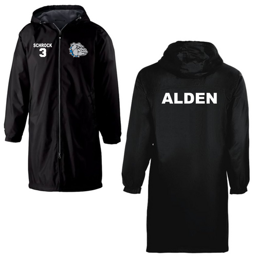 Alden Flag Football Holloway Conquest Knee Length Zip Up Jacket akron