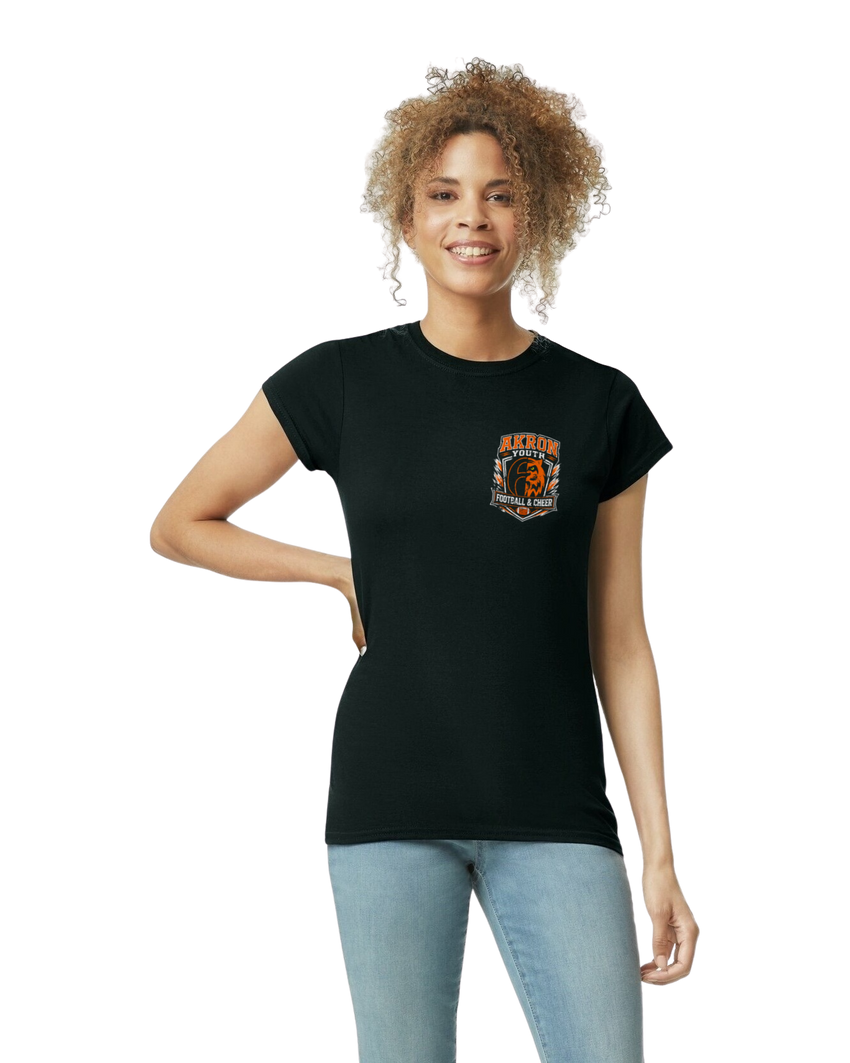 Women T-shirt Akron Youth Football and Cheer