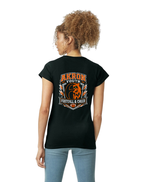 Women T-shirt Akron Youth Football and Cheer
